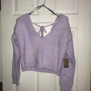 lilac sweater